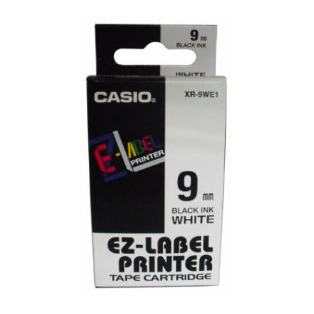 CINTA CASIO LABEL-P. IR-  9 NEGRE/BLANC