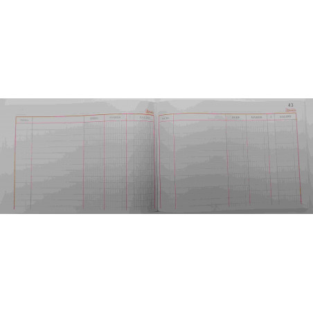 CARTONE COMPTABILITAT CUENTAS CORRIENTES 4º AP (210x150mm) 100f