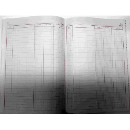 CARTONE COMPTABILITAT CUENTAS CORRIENTES FOLI (210x305mm) 100f