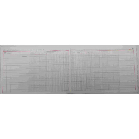 CARTONE COMPTABILITAT Nº 87 REGISTRO INGRESOS Y FACTURAS FOLI AP