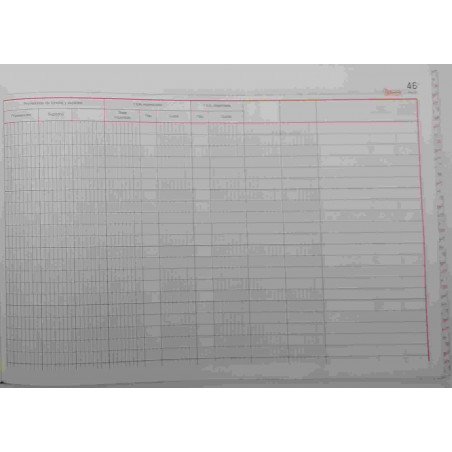 CARTONE COMPTABILITAT Nº 87 REGISTRO INGRESOS Y FACTURAS FOLI AP