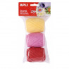 RAFIA NATURAL (CANDY)(CREMA,VIOLETA,MARRO) 3u 33gr