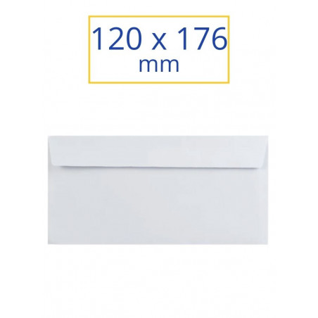 SOBRE BLANC ADH.120x176 NORMAL (100u)