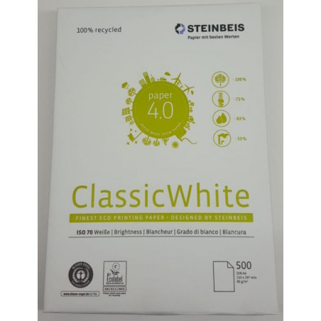 PAPER DIN A4  80 GR. (500u) RECICLAT