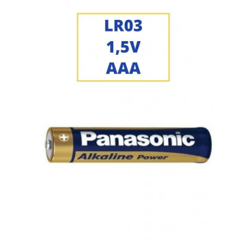 PILA PANASONIC ALKALINA LR03 1,5V. (AAA)