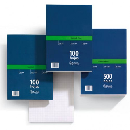 REC. FULLS DIN-A4 CUADRICULA MULTIFIN (50f)