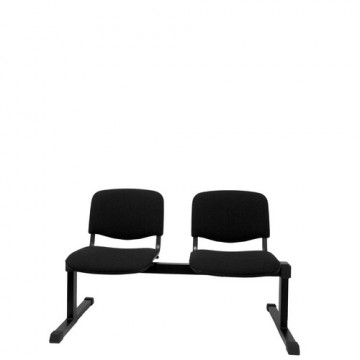 Bancada 2 asientos tapizados negro