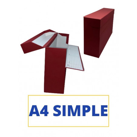 CAIXA TRANSFER A4 (SIMPLE) 360x255x110 VERMELL