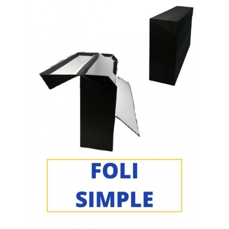 CAIXA TRANSFER FOLI (SIMPLE) 390x255x110 NEGRE