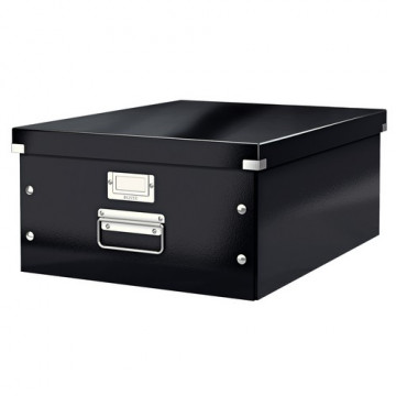 Caja archivo universal grande 369x200x482 mm negra Click&Store Leitz