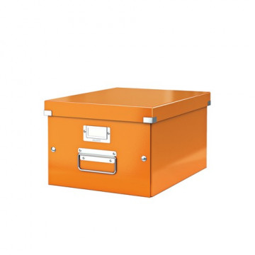 Caja archivo universal mediana (A4) 281x200x369mm Leitz naranja Click & Store