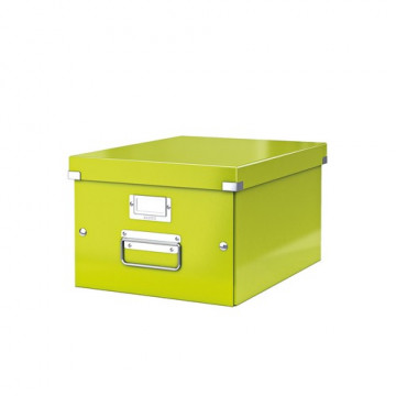 Caja archivo universal mediana (A4) 281x200x369mm Leitz verde Click & Store