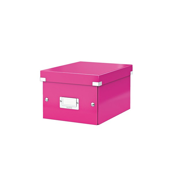 Caja archivo universal pequeña (A5) 216x160x282mm Leitz fucsia Click & Store Caja archivo universal pequeña (A5) 216x160x282mm Leitz fucsia Click & Store