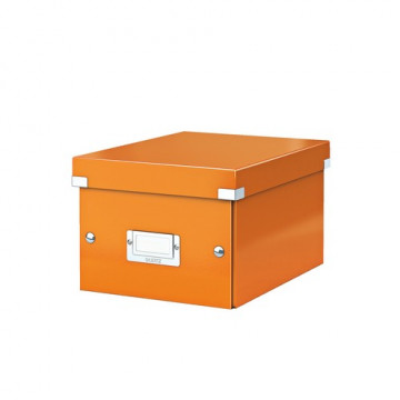 Caja archivo universal pequeña (A5) 216x160x282mm Leitz naranja Click & Store