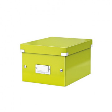 Caja archivo universal pequeña (A5) 216x160x282mm Leitz verde Click & Store
