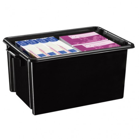 Caja multiuso 48,5l apilable plástico reciclado ne