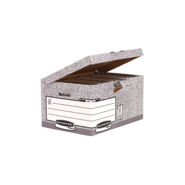Maxi contenedor de archivos con tapa fija gris Fel Maxi contenedor de archivos con tapa fija gris Fel