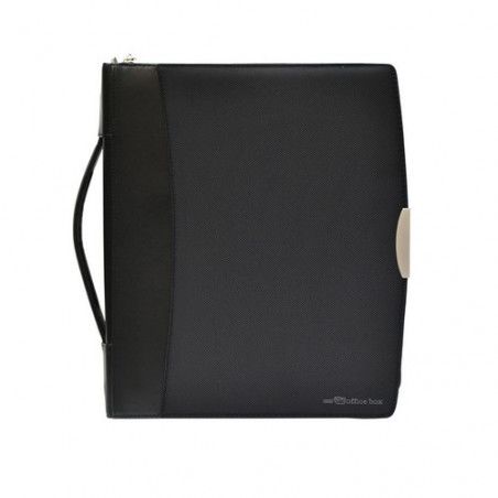 Portafolio A4 con Asa y Anillas Dynamic Serie Black Line Office