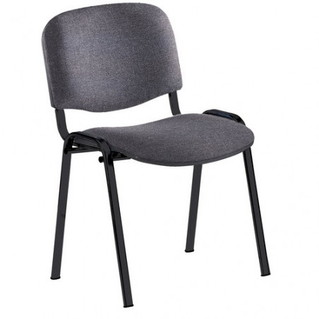 Silla confidente tapizada  gris Rocada RD965