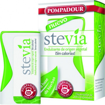 Endulzante Stevia Dispensador 200 ud POMPADOUR