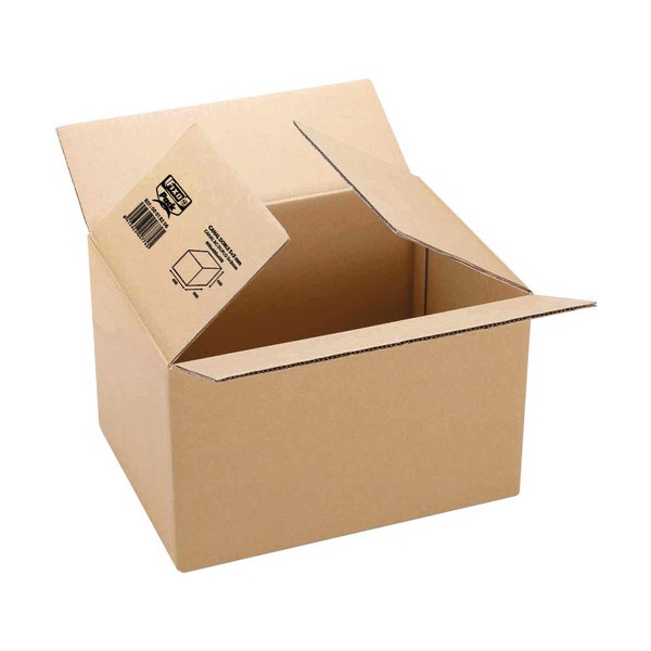 Caja embalaje kraft marrón 440x325x420mm. canal se Caja embalaje kraft marrón 440x325x420mm. canal se