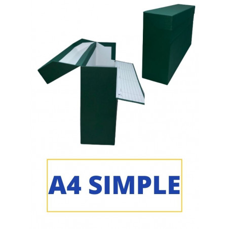 CAIXA TRANSFER A4 (SIMPLE) 350x255x110 VERD