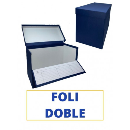 CAIXA TRANSFER FOLI (DOBLE) 390x260x210 BLAU