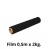 FILM EXTENSIBLE 500mmx250m NEGRE 23 micras