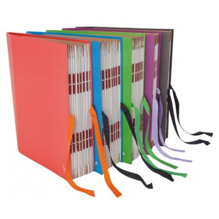 CARP. ACORDEON FOLI (350x255x100) TELA A-Z (16 bosses) BLAU CINT
