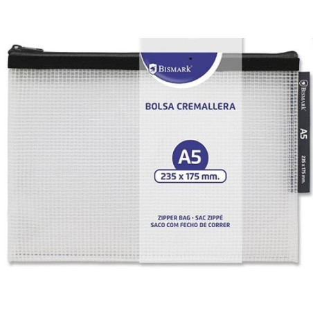 BOSSA MULTIUSOS CREMALLERA 235x175 (A5)