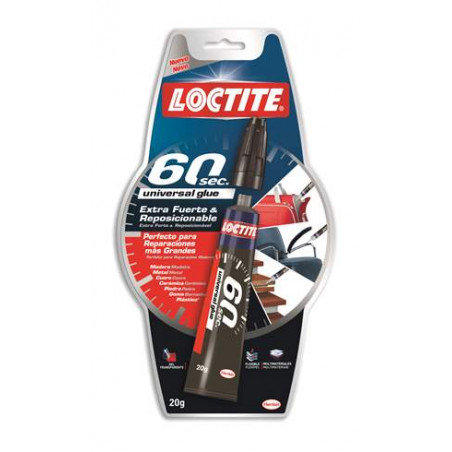PEG. SUPER GLUE LOCTITE 60seg GEL 20gr