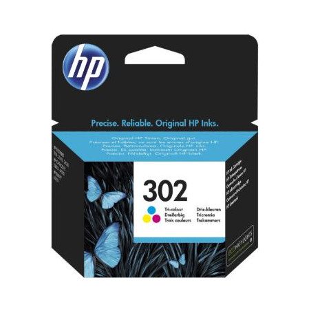 HP Cartucho tinta F6U65AE Nº302 Tricolor