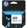 HP Cartucho tinta F6U65AE Nº302 Tricolor