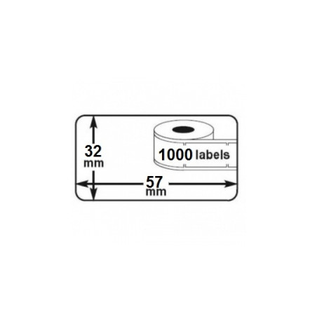 ETIQUETES C DYMO LW 32x57 (1x1000u.) S0722540/11354