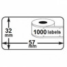 ETIQUETES C DYMO LW 32x57 (1x1000u.) S0722540/11354
