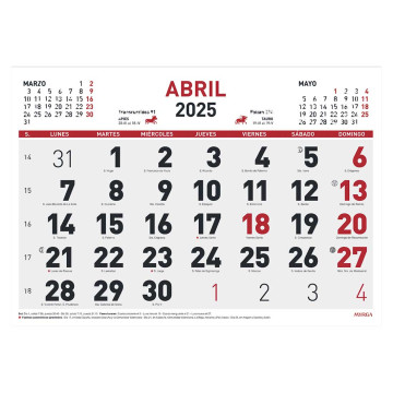 CALENDARI FALDILLA M/V 430x310 SP (MYRGA 1594)