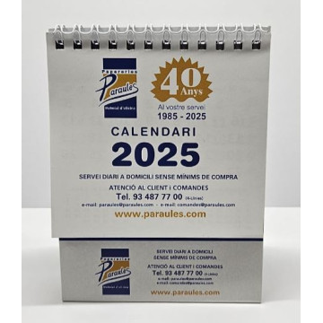 CALENDARI TAULA ESP. M/V 115x130 OFIEXPERTS PARAULES 2021