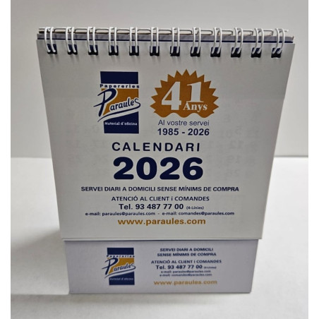 CALENDARI TAULA ESP. M/V 115x130 OFIEXPERTS PARAULES 2021