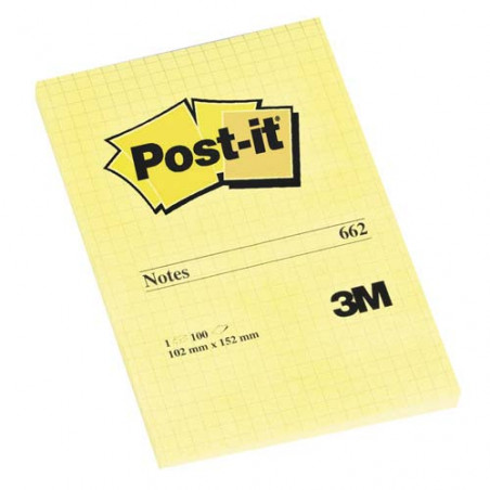 TACO NOTES ADH. 102x152 C5 POST-IT 662 (100f)
