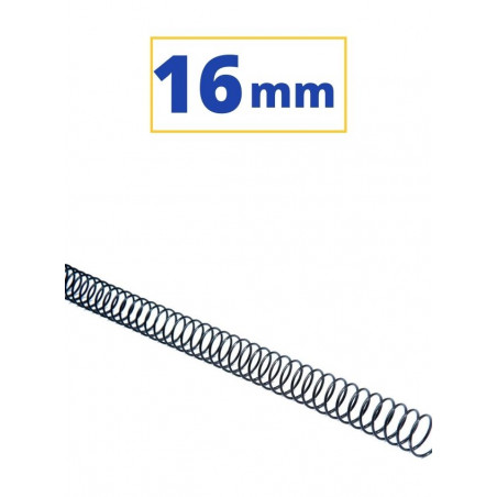 CANUTO ESPIRAL METALIC (5:1 16 mm 125 FULLS) NEGRE