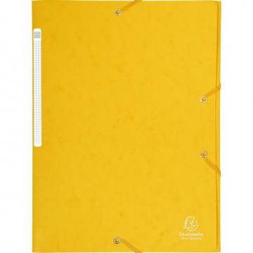 Carpeta gomas A4 3 solapas cartón amarillo Maxi Ca
