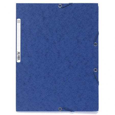 Carpeta gomas A4 3 solapas cartón azul Future Nature Exacompta