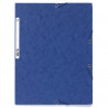 Carpeta gomas A4 3 solapas cartón azul Future Nature Exacompta