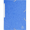 Carpeta gomas A4 3 solapas cartón azul Maxi Capaci