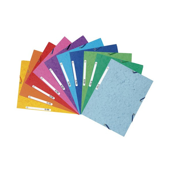 Carpeta gomas A4 3 solapas cartón colores surtidos 10 un. Future Carpeta gomas A4 3 solapas cartón colores surtidos 10 un. Future