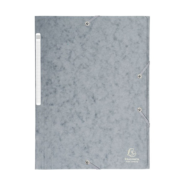 Carpeta gomas A4 3 solapas cartón gris Maxi Capaci Carpeta gomas A4 3 solapas cartón gris Maxi Capaci