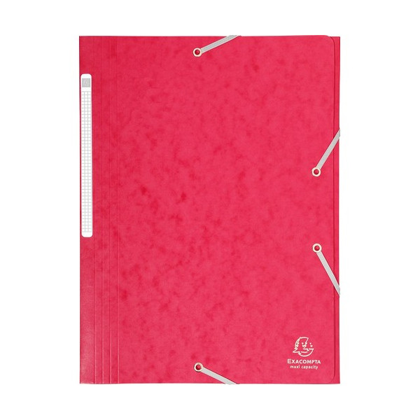 Carpeta gomas A4 3 solapas cartón rojo Maxi Capaci Carpeta gomas A4 3 solapas cartón rojo Maxi Capaci