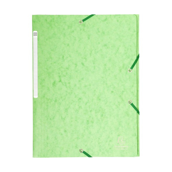 Carpeta gomas A4 3 solapas cartón verde claro Maxi Carpeta gomas A4 3 solapas cartón verde claro Maxi