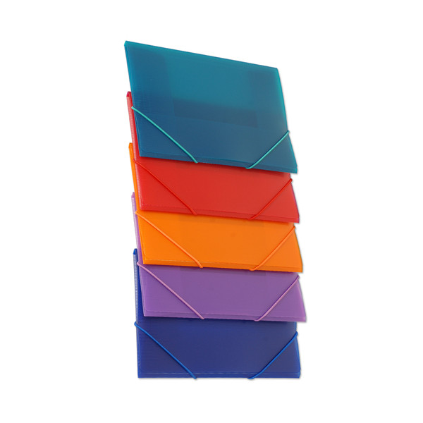 Carpeta gomas A5 solapas 240x190 mm. PP colores su Carpeta gomas A5 solapas 240x190 mm. PP colores su