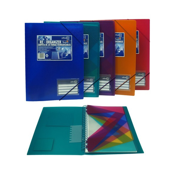 Carpeta 30 Fundas Móviles Re-Organizer Supra surtido Carpeta 30 Fundas Móviles Re-Organizer Supra surtido